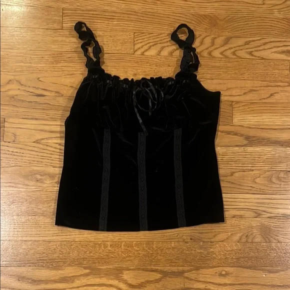 Express Black Ruched Bustier Camisole - Picture 1 of 4